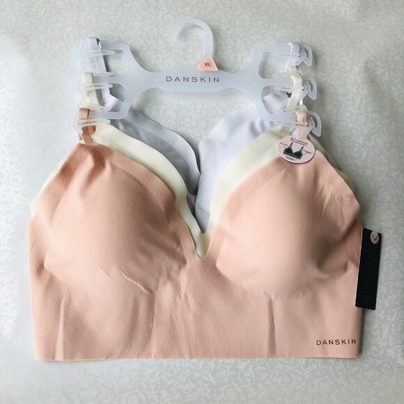 Danskin Other - Danskin Targeted Support Wireless BRAS, Removable Pads,  Back Closure 3-Pack
